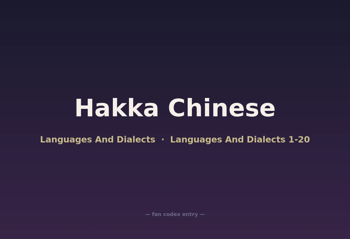 Hakka Chinese